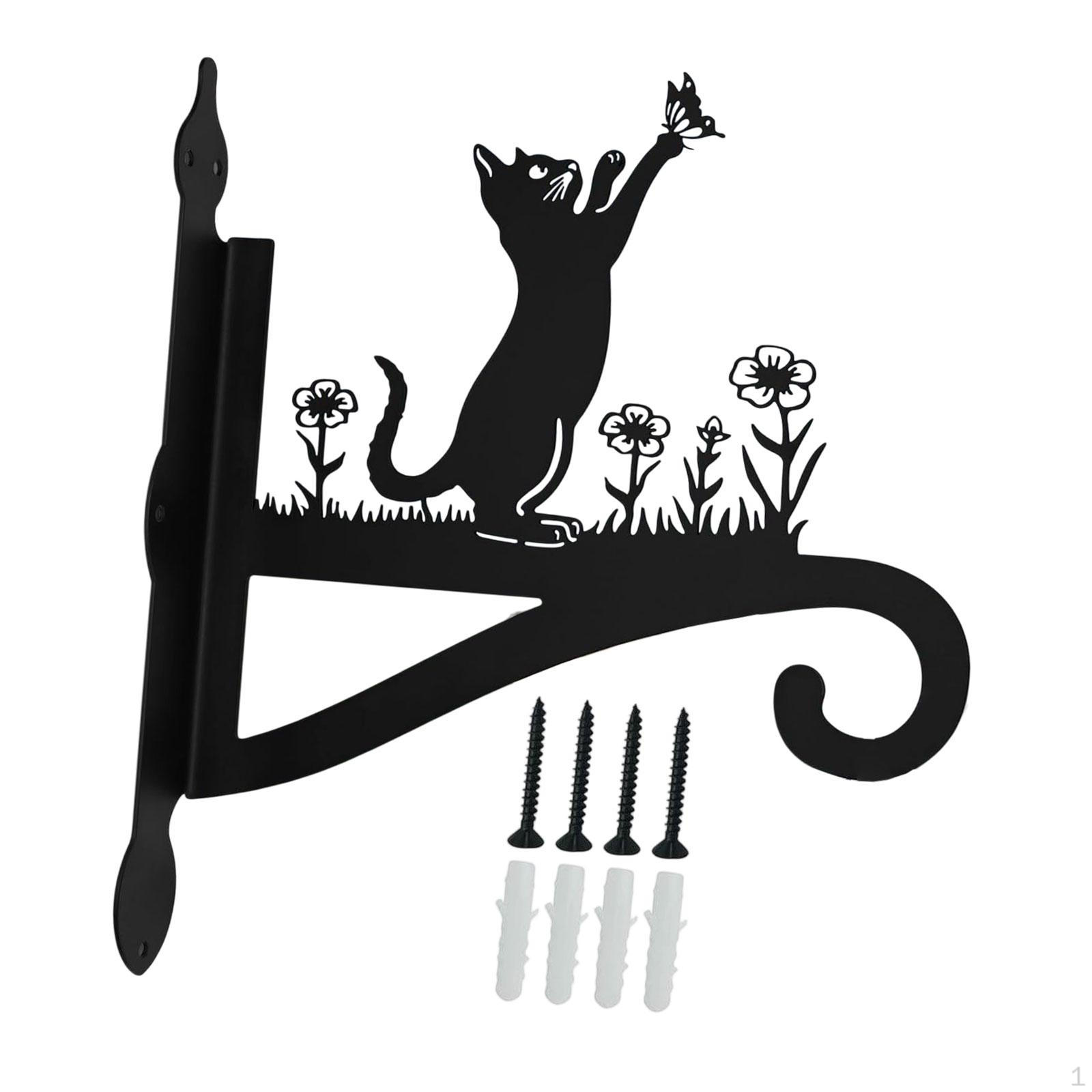 

Держатель для подвесной корзины для настенной установки, крепежные винты в комплекте Butterfly and cat