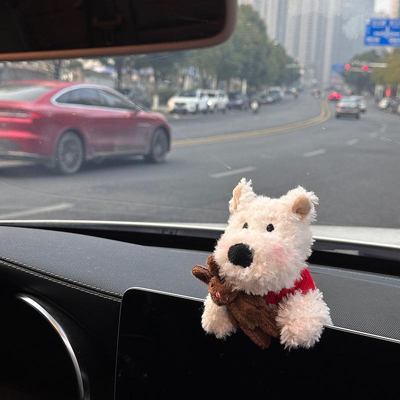 West Highland Puppy Neck Protection Car Seat Belt Shoulder Pad - Car Interior Accessory.