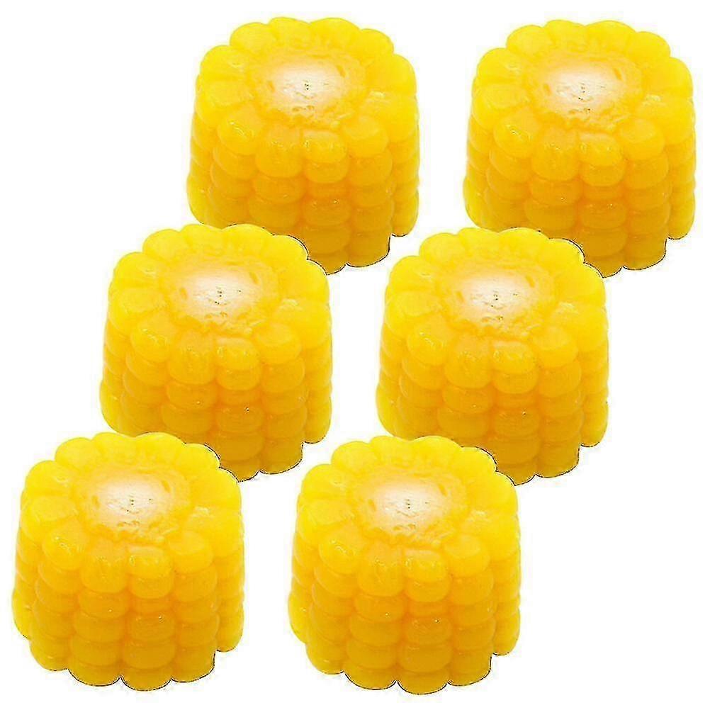 6 Artificial Corn Chips, Small Corn Decorations, Farmhouse Corn Props
