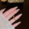 Fashion Light Luxury Titanium Steel Necklace Women'S High-End Pendant Sweet Temperament Collarbone Chain Does Not Fade Accessories