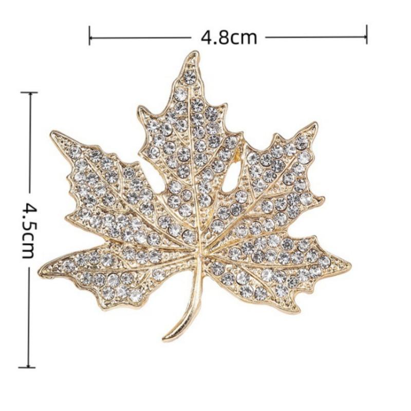 Exquisite Leaf Brooches Alloy Tree Leaf Plant Pin Women Elegant Coat Suit Corsage Clothing Accessories Gifts