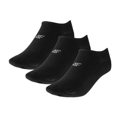 

4F Mens Logo No Show Socks (Pack of 3) 6 UK-8 UK