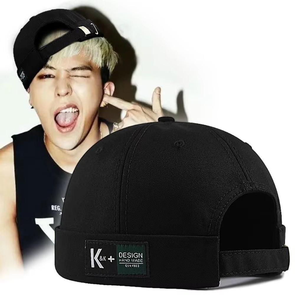 XL 62 Cap Big Head Hat Without Visor Docker Brimless Hats Vintage Beanie Hat for Men Women
