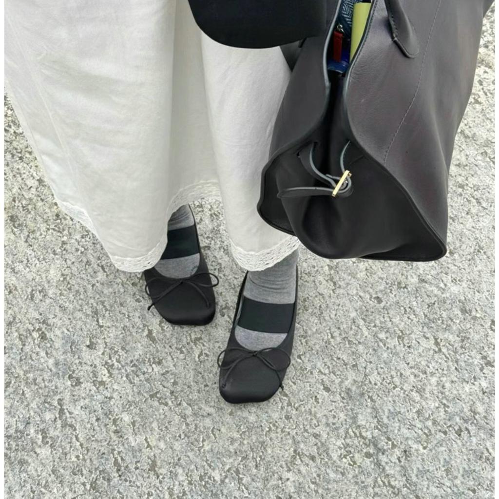 Bow-Shaped Headband Half-Slipper Women'S 2025 New Style Thick-Heeled Design Niche High-Heeled Flip-Flops