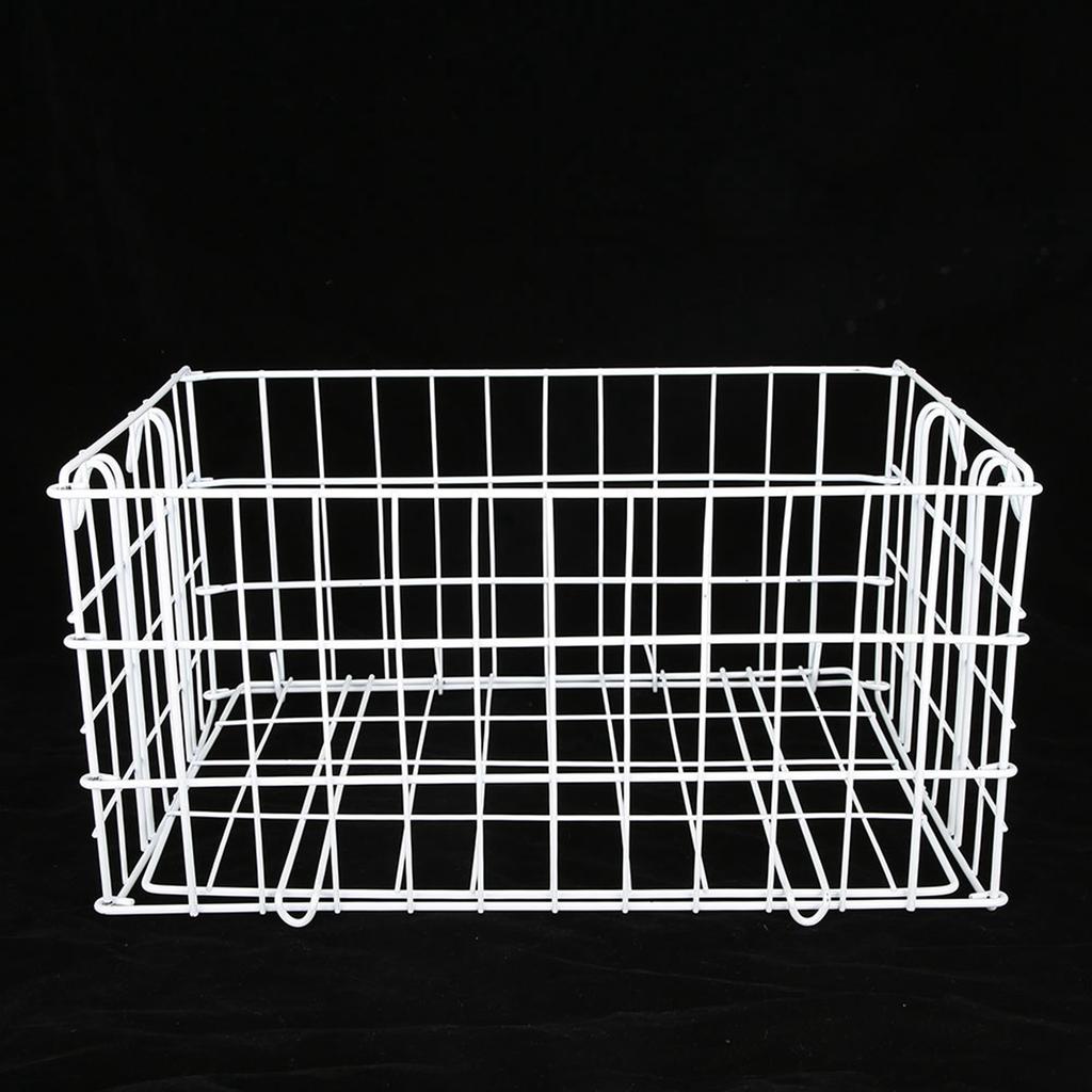 40x26x20cm Rear Basket Folding Metal Anti‑Rust Large Capacity Wheelchair Basket