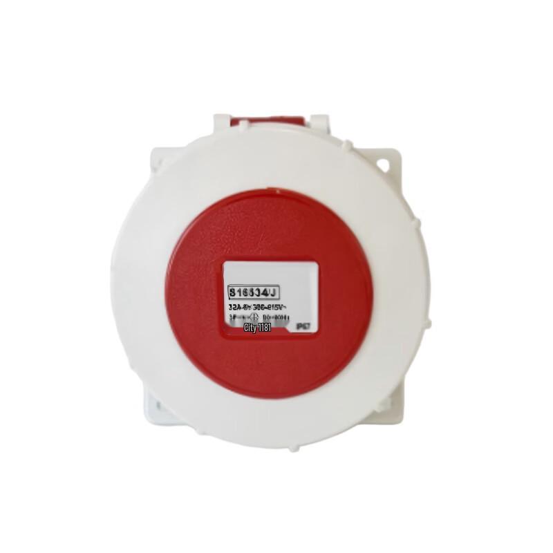 Zhengyuan 32A6H Concealed Industrial Socket