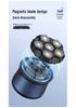 High-Power Magnetic Electric Shaver for Head & Beard with Six Blades