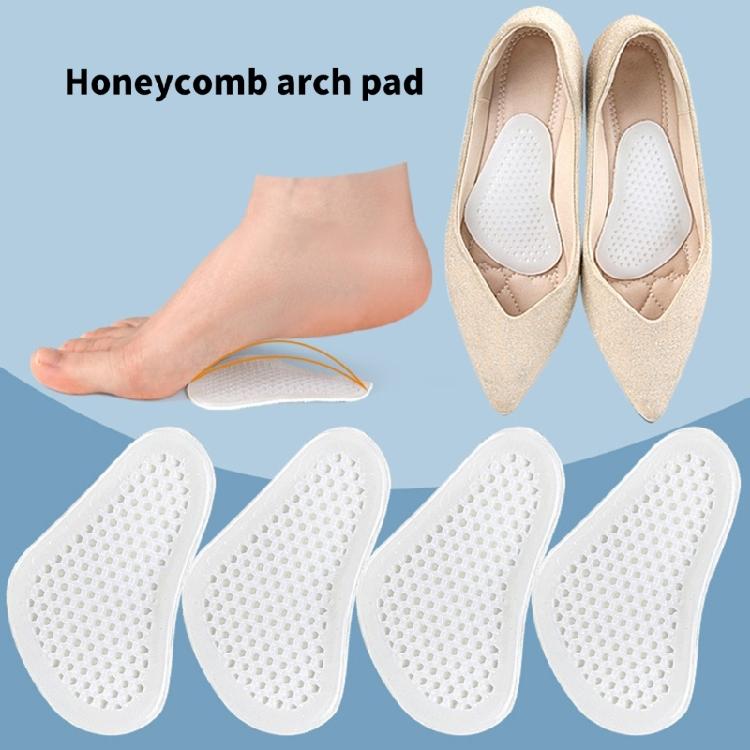 2 Pairs Arch Support Insoles Breathable Cushioned Forefoot Protectors Pad For Women Men Daily Work and Flat Feet Relief