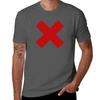 Red X Tshirt Basic All Season Solid Tshirt