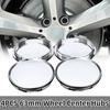 4 Stück 63mm Ohne Logo Universal ABS Kunststoff Auto Radmitte Kappe Radkappe Chrom Silber Auto Fahrzeug Felge Nabenkappe Auto Ersatzteil