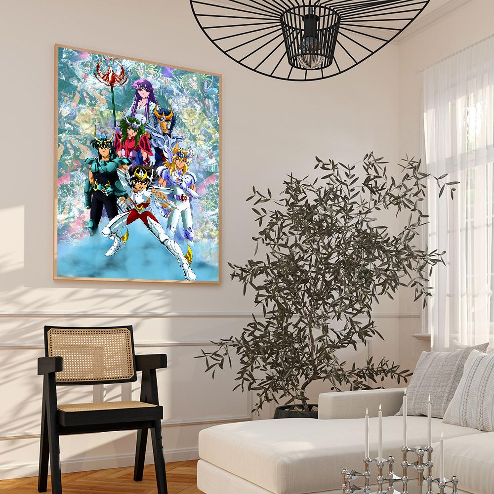 Saint Seiya Whitepaper Poster Waterproof Paper Sticker Coffee House Bar Aesthetic Art Wall Painting
