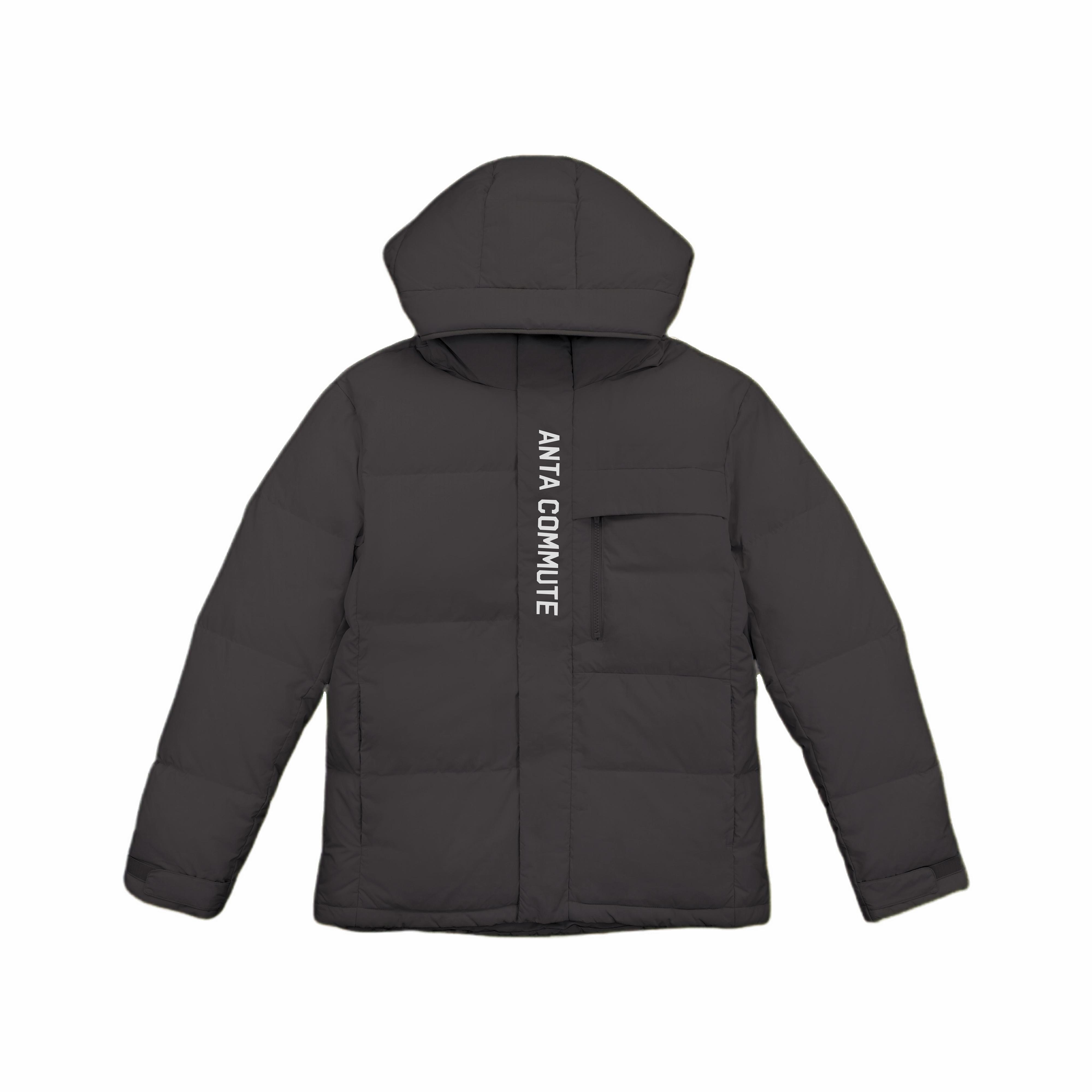 

Anta Water-Resistant Fashionable Versatile Hooded Down Jacket Men Outerwear Basic-Black 152547937-3 2XL