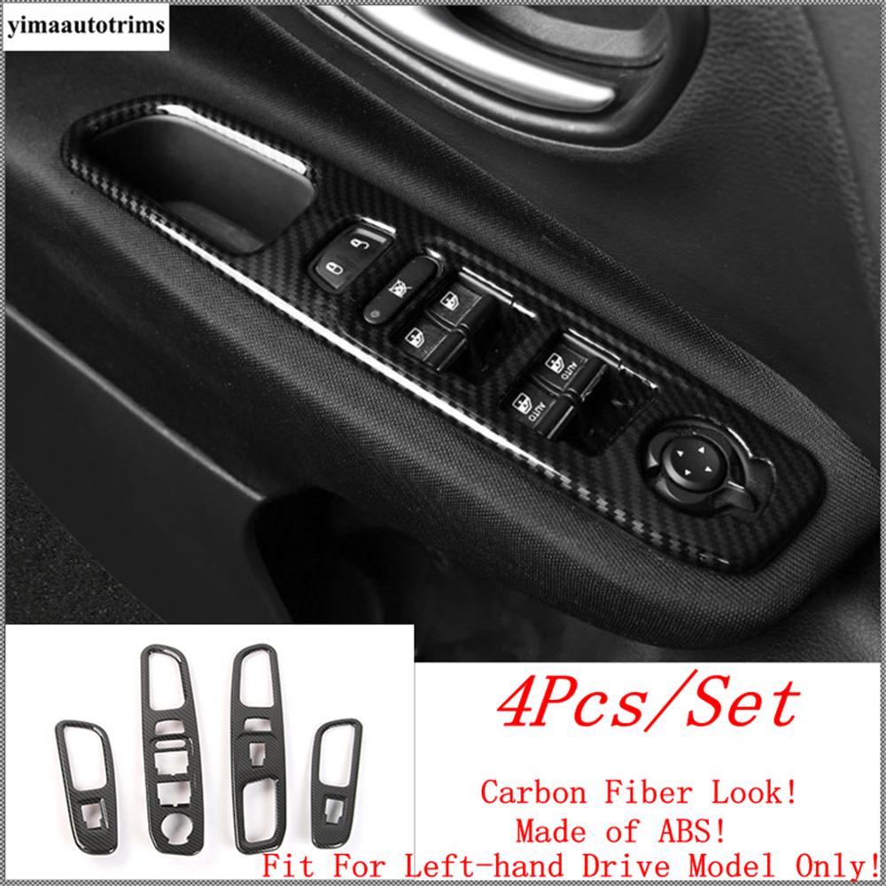 Door Speaker Air AC Handle Bowl Head Lamp Window Lift Cover Trim For Jeep Renegade 2015 - Carbon Fiber Interior Accessories