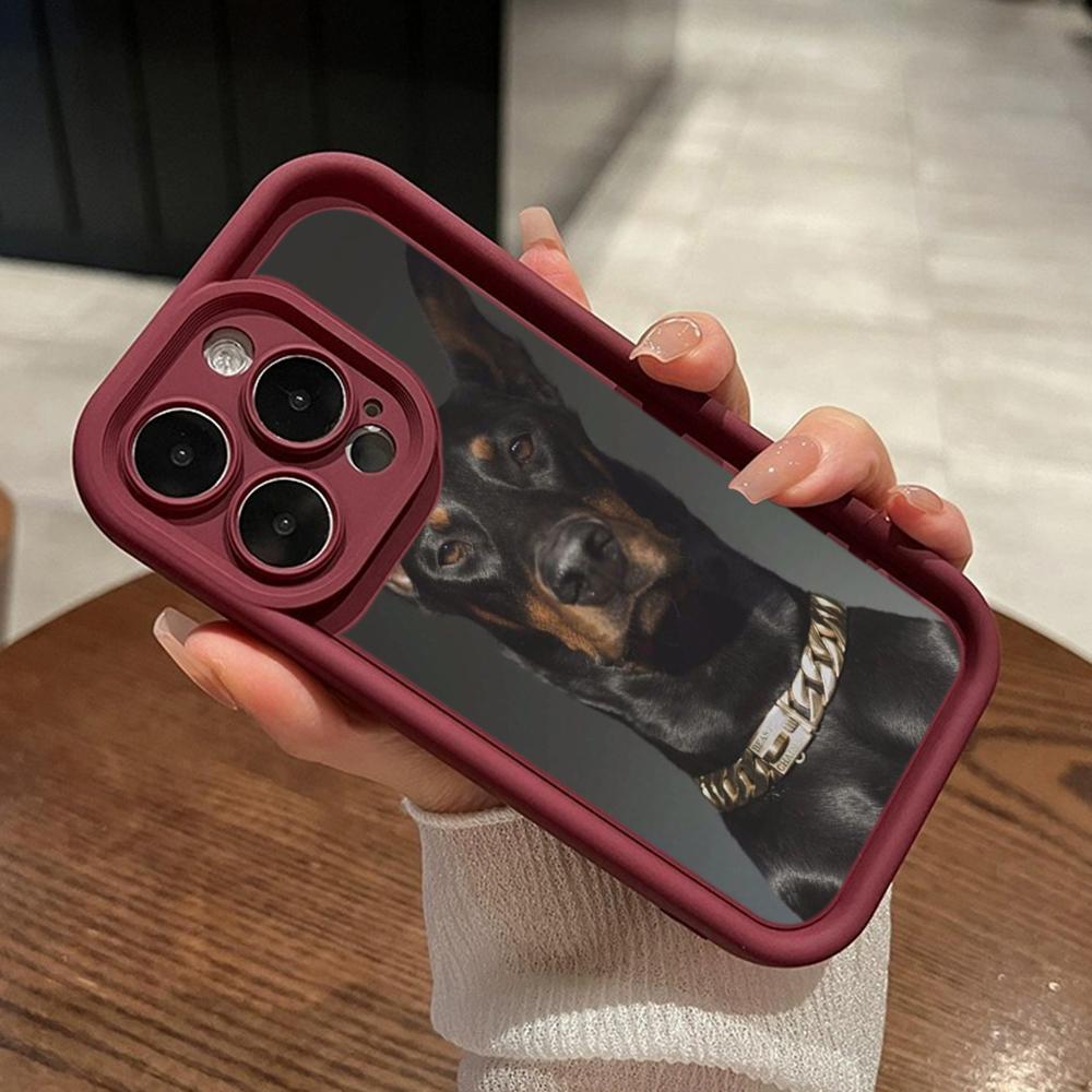 LZ14 Dog Doberman Animal Art Silicone Phone Case for Xiaomi 11 Lite 5G 14T Redmi 14C 13C A3 Note 12 11 9 10 13 Pro Plus Shockproof Back Cover