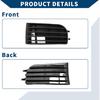No.1K0853665 Fog Light Grill for Volkswagen Golf 2005-2009 Front Left Front Lower Bumper Fog Light Cover Inserts ABS 1 Pc Black
