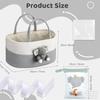 Baby Gift Hamper Set, Portable Nappy Caddy Basket | Nappy storage basket with nappy storage bag