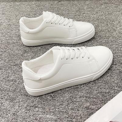 Classic Flat Casual Shoes Comfortable Wear-resistant Lace Up Women Sports Shoes Solid Color Couple Shoes Hiking Tennis Shoes