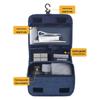 Premium Cationic Waterproof Toiletry Bag: Ideal for Business Trips, Featuring Dry/Wet Separation and Convenient Travel Hook.