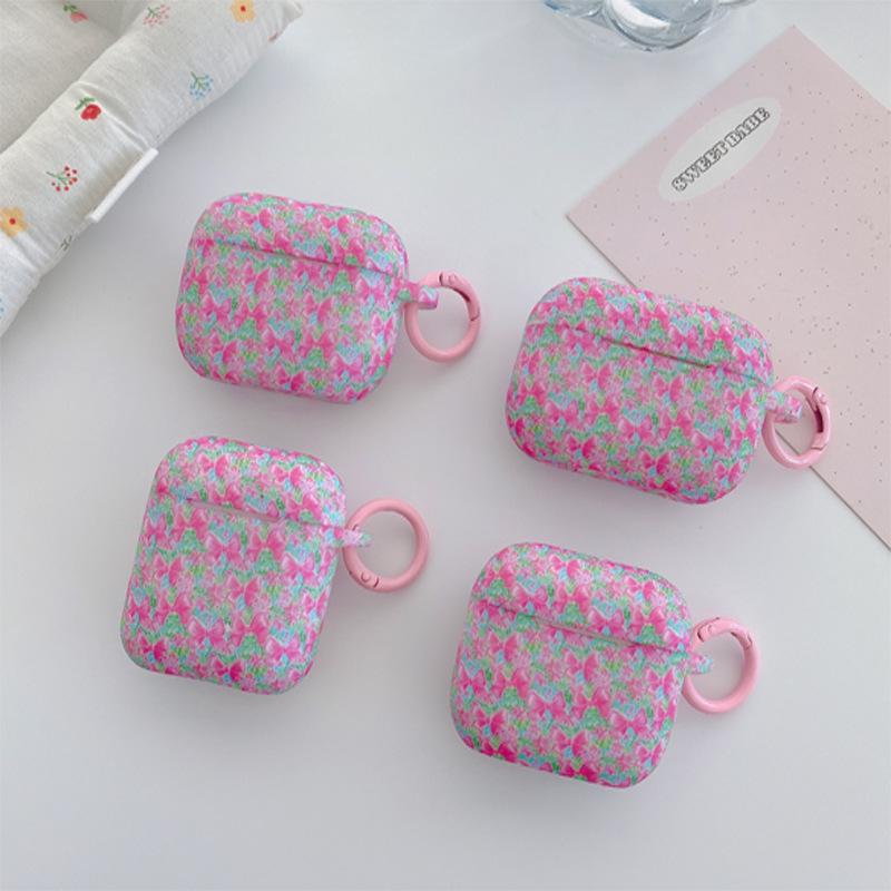 Internet celebrity ins small flower earphone case for AirPods pro1 earphone case silicone soft case