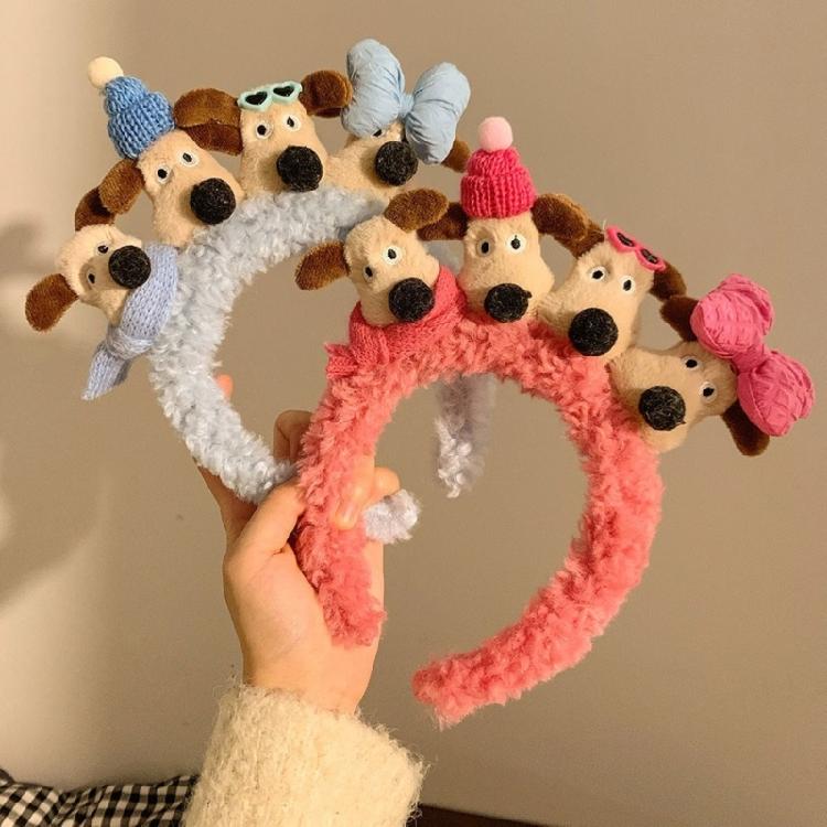 Cartoon Puppy/Biscuit Hair Hoop Christmas Teens Cosplay Headband Multiple Color