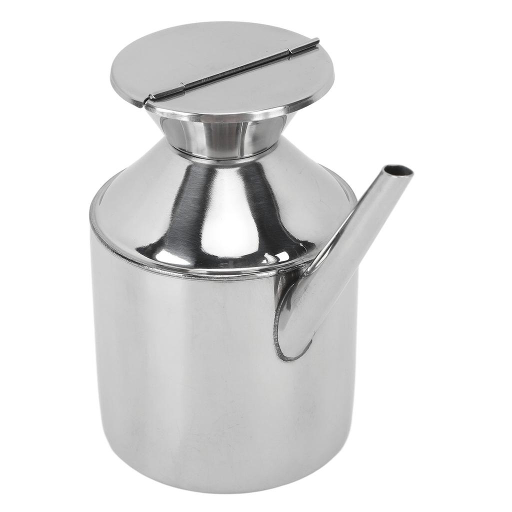 Stainless Steel Oil Can Multipurpose Oil Container Oil Dispenser Bottle for Soy Sauce Vinegar Cooking Wine
