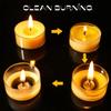 6-48Pcs Beeswax Votive Candles Handmade Bees Wax Candle Smokeless Beeswax Tealight Candles Wedding Spa Gift Home Decor