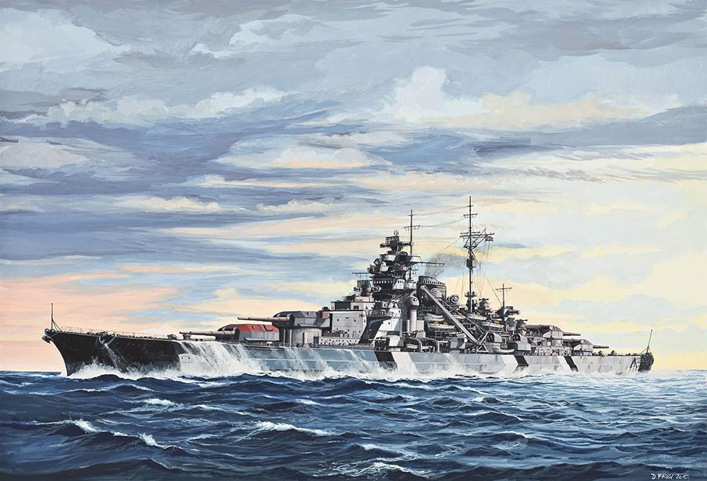 German Revell Battleship Bismarck 1/700 R05098 Plastic Model