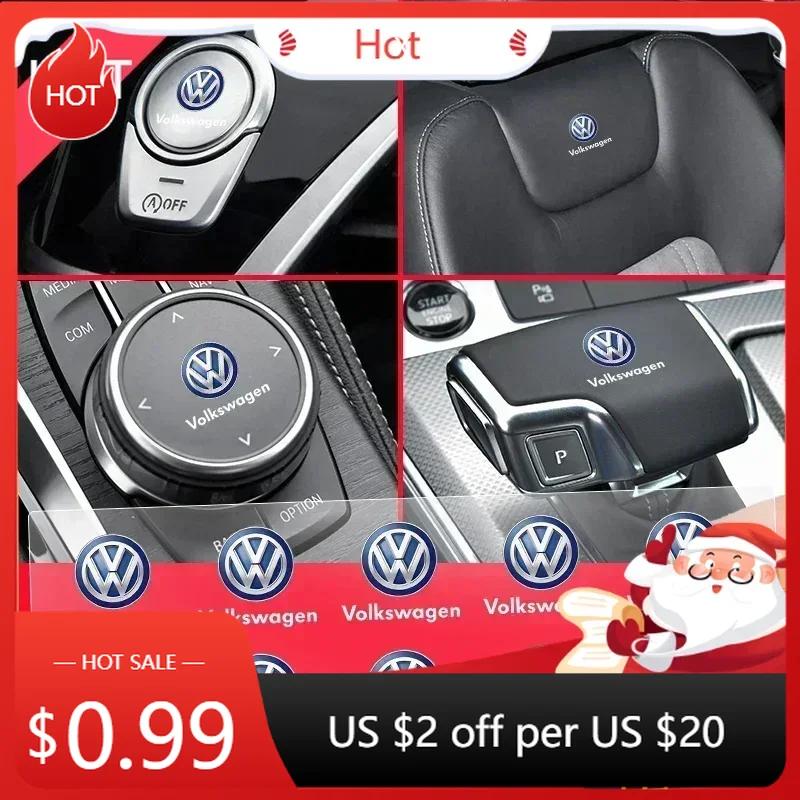 New 1/2/10PCS Car Styling Interior Sticker Badge Decoration Accessories for VW Volkswagen Golf Polo Passat Touran Car Styli