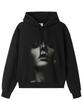 OPENYARD(OY) Faded Portrait Hoodie - Black