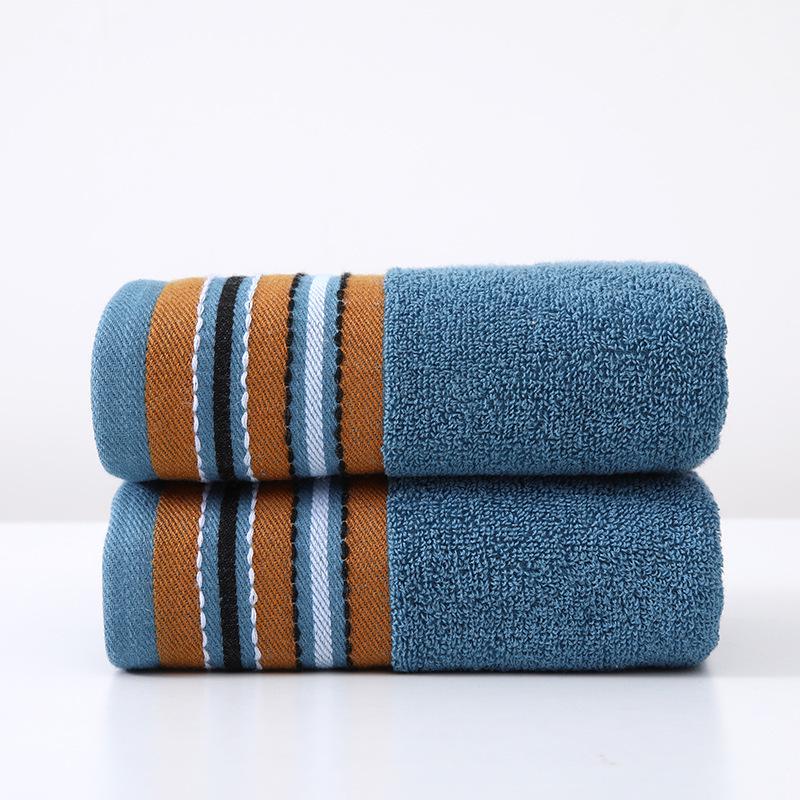 Embroidery Men's Face Towel - Soft & Thickened Cotton for Home Use, Customizable Gift