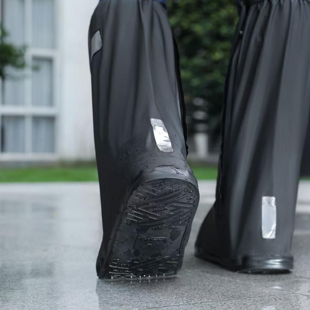 Waterproof Shoe Cover Rain-proof Shoe Cover Thickened Wear-resistant High Rain Boots Water Shoes Foot Cover Women's Boots