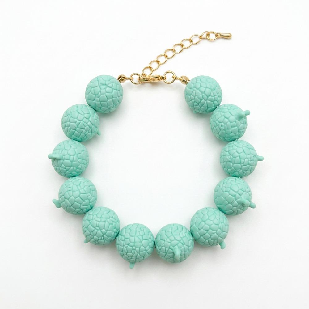 Resin Beads Bracelet Beaded Summer Bohemian Jewelry Simulation Fruit Bracelet Vacation Accessories