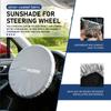 Car Steering Wheel Sun Shade Sunscreen Insulation Silver Coated Cloth For Hyundai GDi N Line I10 Azera Genesis G70 G80 G90 NN15