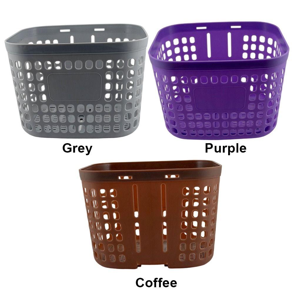 3 Colors Children Kids Bicycle Basket Thickened Plastic Walking Tool Storage Basket
