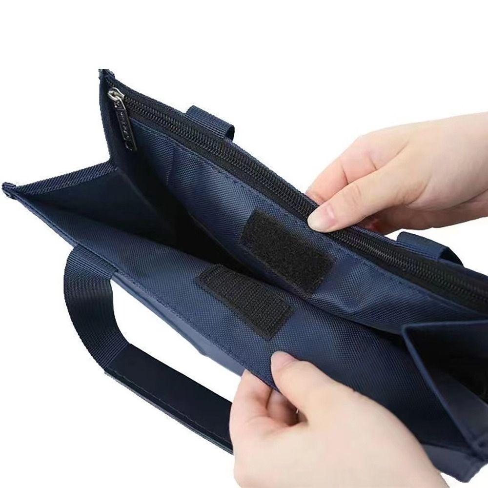 Large Capacity Document Bag Oxford Cloth Briefcase Portable Files Bag  Student