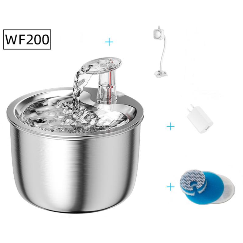 Pet Water Dispenser 304 Stainless Steel Automatic Circulation Water Fountain Cat Dog Drinking