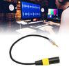 Gold Plated 3.5mm To 3 Pin XLR Adapter Cable Plug-and-Play Microphone Cable  For Microphone
