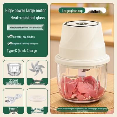 Electric Mini Food Chopper & Garlic Masher