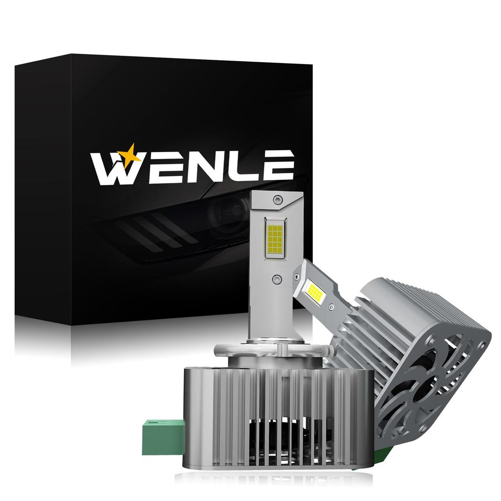 WENLE Integrated LED Headlight Bulbs for New Vehicle Inspection Special White Replacement for OEM LED No Modification Dark Area Noise Adaptive