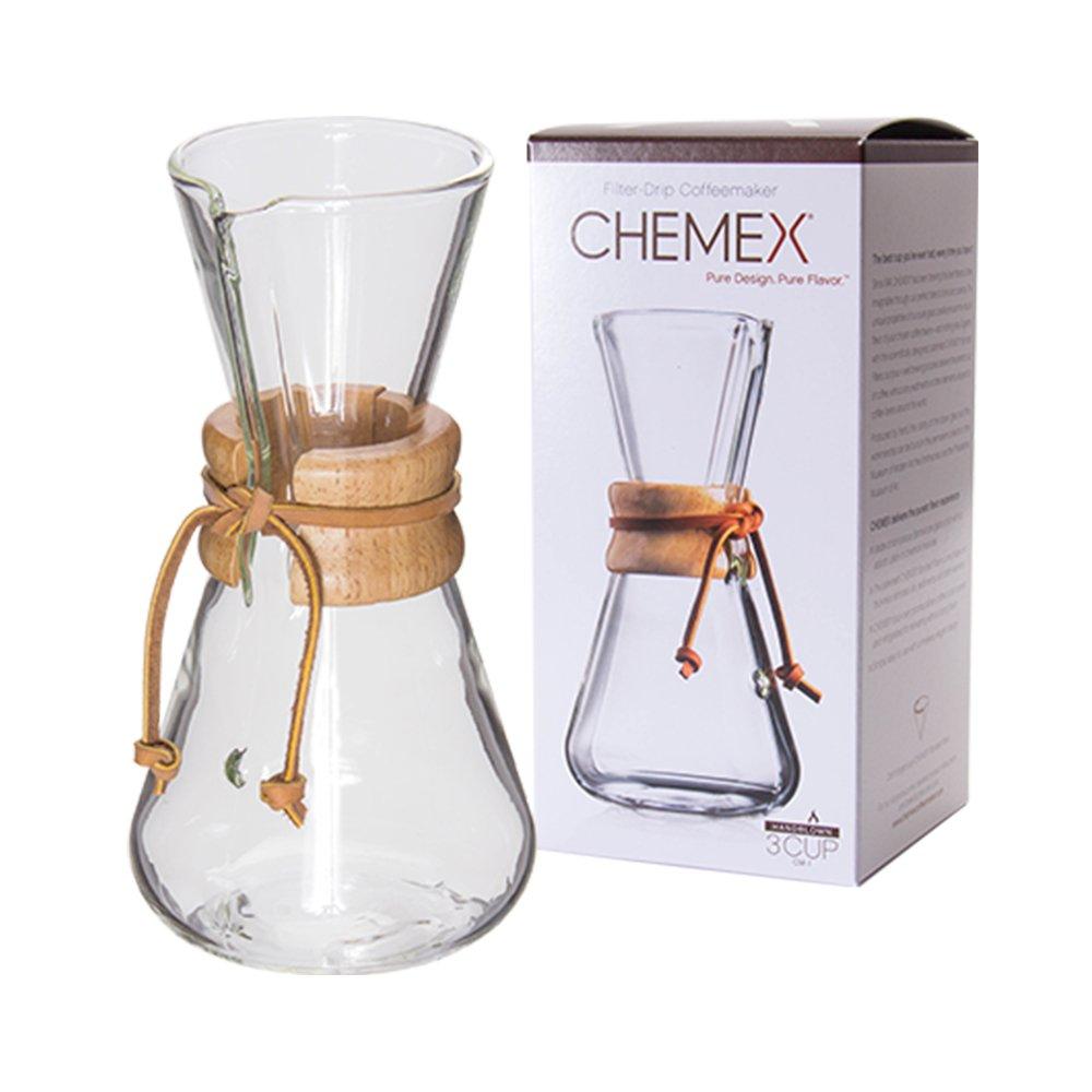 

Chemex Handmade Drip Coffee Perfect for New Homes CM-1 3-Cup Maker, Hand-Blown