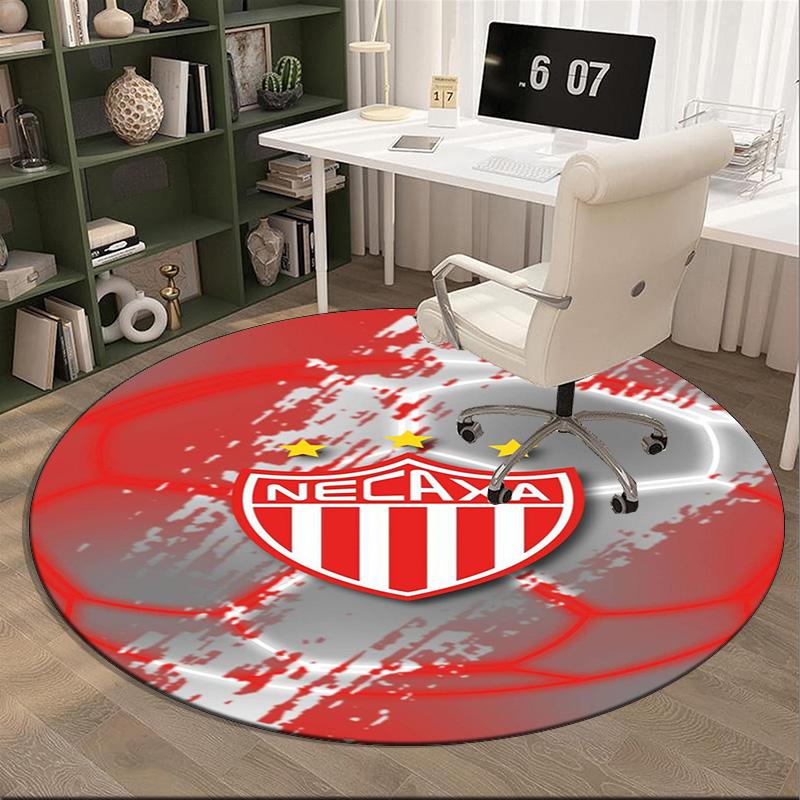 1PC Round Rug Soccer Player Printed Round Area Rug ,Rug For Home Office, Round Chair Rug, Decorative Carpet Fan Gifts Christmas Gift
