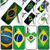 Brazil Brazilian Flag Case For Samsung Galaxy A54 A34 A24 A14 A12 A22 A32 A42 A52 A72 A52S A51 A71 A13 A53 Cover
