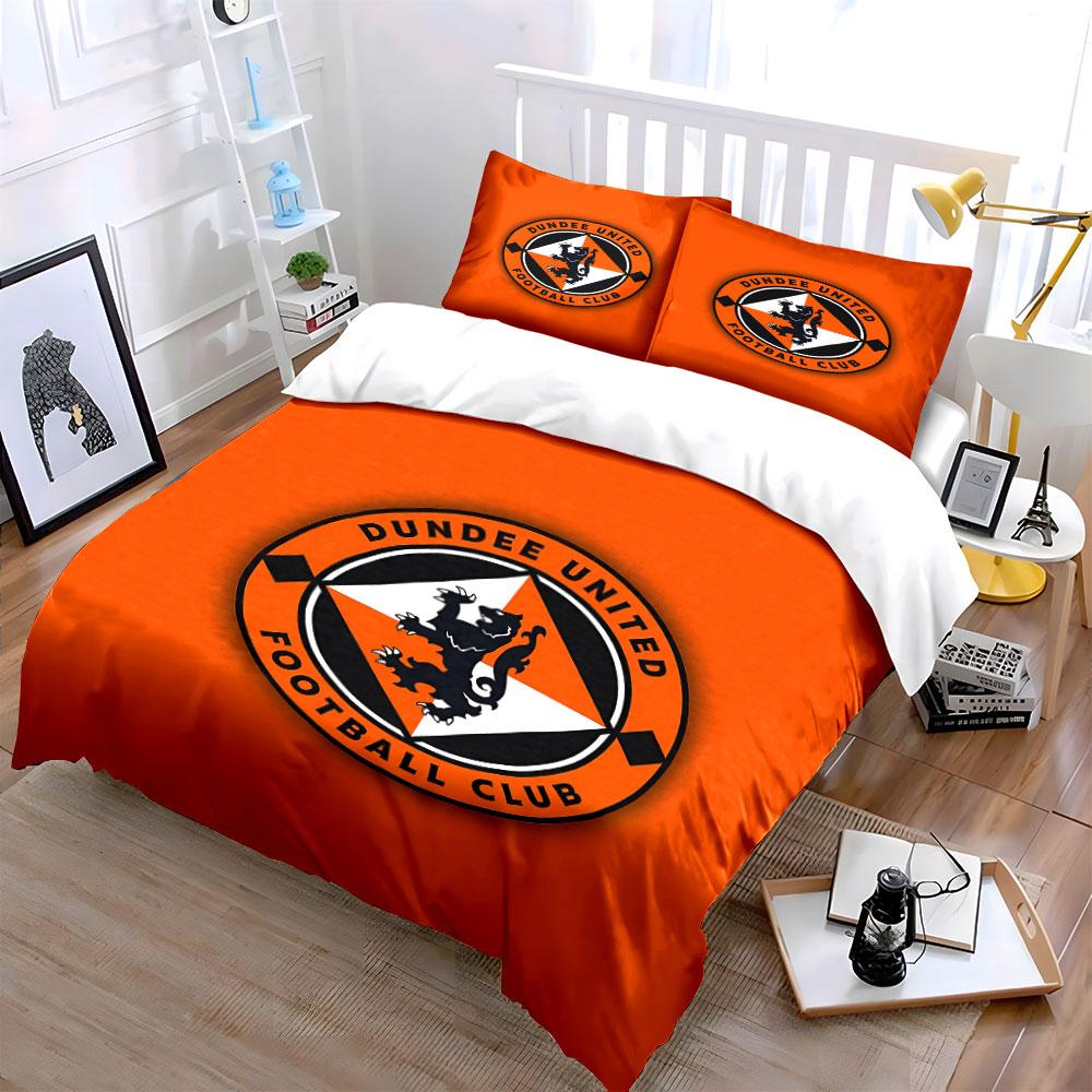 Dundee United Bedding Set Bedding Duvet Cover Set Duvet Cover Pillowcases  (1 * Duvet Cover 2 * Pillowcases, Without Duvet Insert)