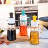 , Reusable Non-Slip Handle, 550ml Refillable Sauce Dispenser for Kitchen, Restaurant, Restaurant