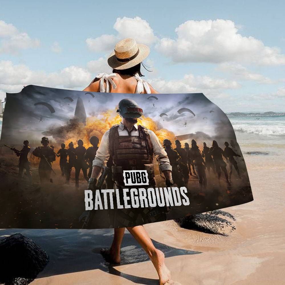 Popular Games P-Pubg RPG Anime Beach Swimming Towel Soft Absorbent Washcloth Children's Gifts for Kids Travel Camping Gym
