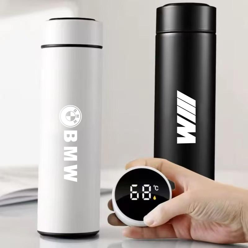 For BMW M X1 X3 Thermos Coffee Mug Temperature Display Vacuum Flask Sticker For BMW G80 G06 G07 G42 G14 G15 G16 F82 F20 F21 F83 M2 M3 M4 M5 M8 JN9