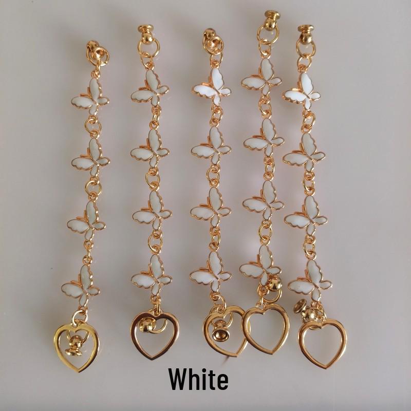 

Чехол для телефона с бабочкой, противоударной защитой, противоскользящей цепочкой и брелоком-шнурком на запястье