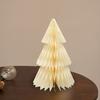 Paper Christmas Tree Decoration 6/8/10/12 Inch 3D Honeycomb Tree Table Centerpiece for Holiday Party Home Office Kitchen Decor