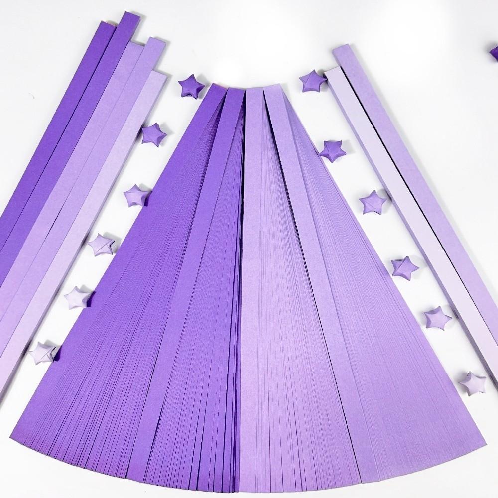 600 Sheets Gradient Color Star Folding Paper Strips Lucky Star Paper Strips  DIY Handmade Crafts