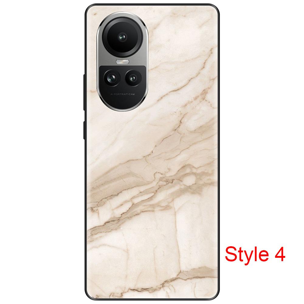Black Case for Oppo Reno 10 10Pro 6.67inch Case On OppoReno10Pro Dust-proof Fundas Coque Etui Bumper Soft Tpu